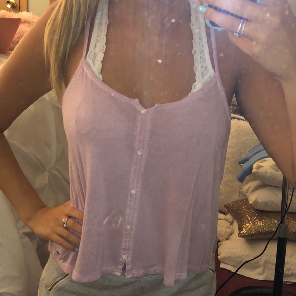 American Eagle faded purple tank - Picture 2 of 4